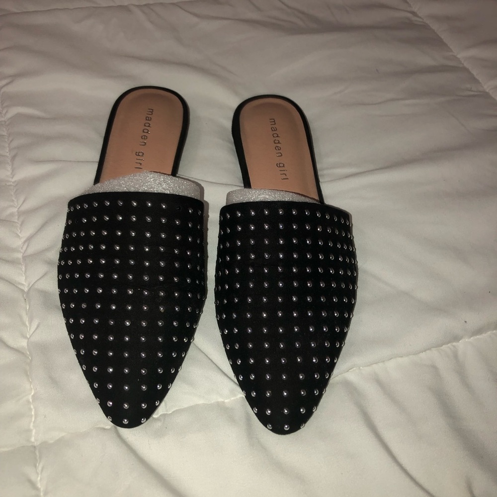 Steve Madden/ Madden Girl black mules